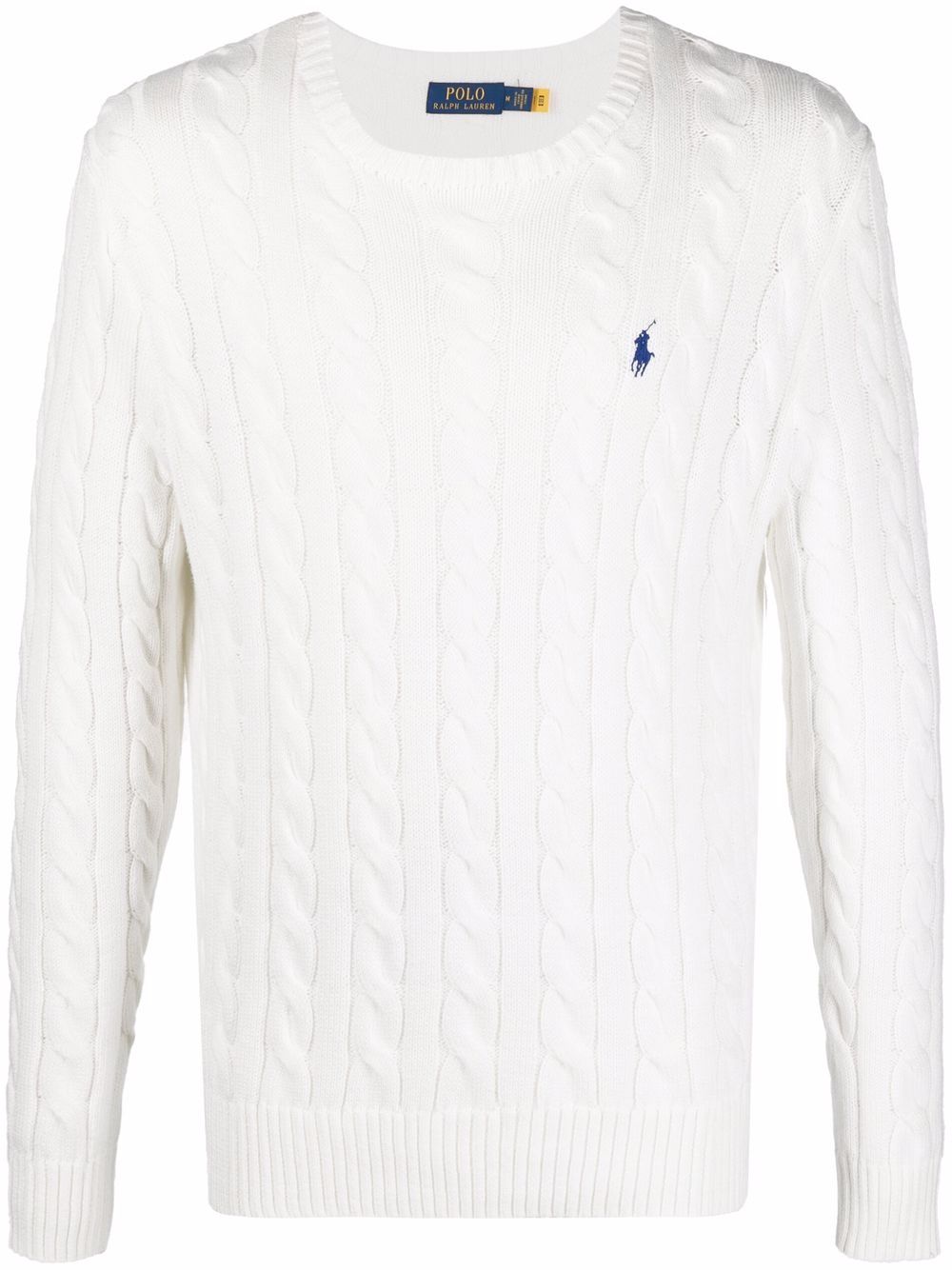 Polo Ralph Lauren 粗绞花针织毛衣 - 白色