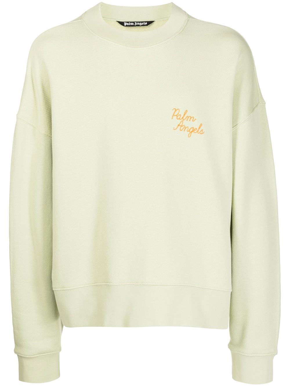 Palm Angels logo刺绣卫衣 - 绿色