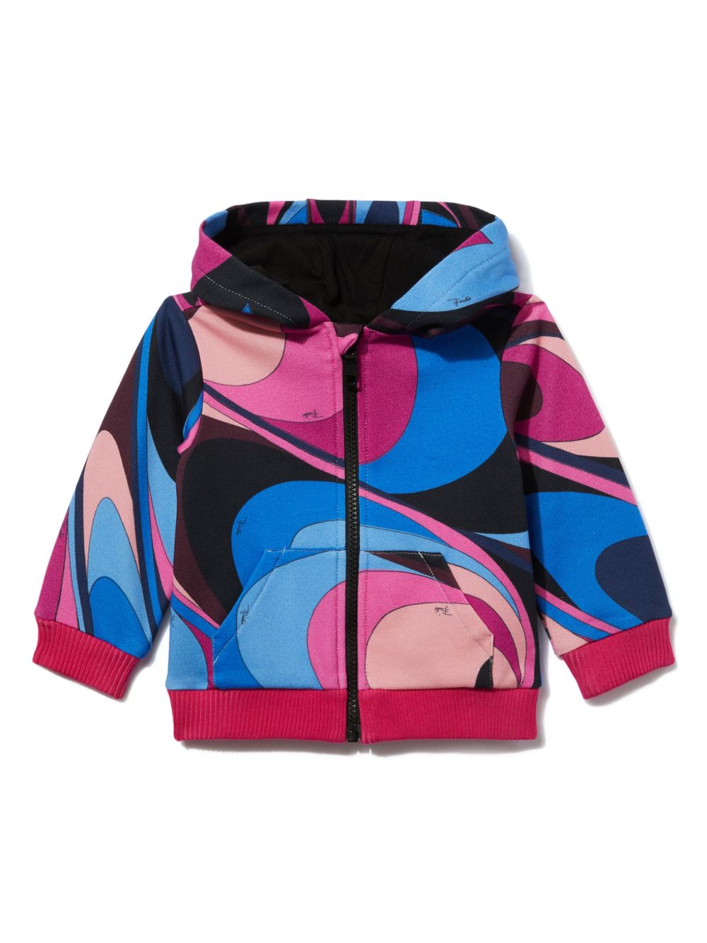 PUCCI Junior Onde 印花连帽衫 - 蓝色