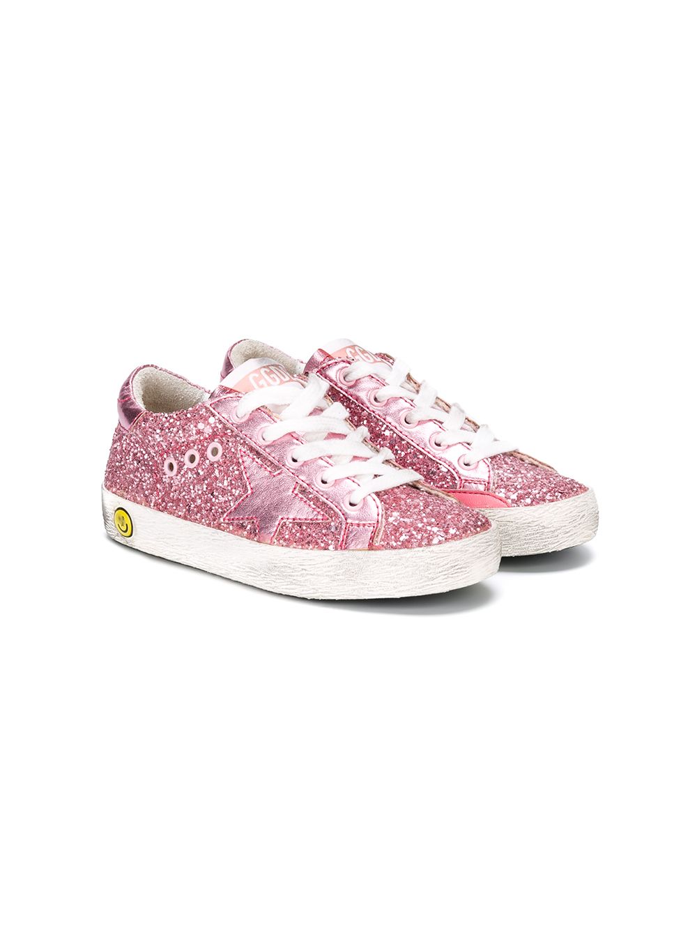 Golden Goose Kids Superstar板鞋 - 粉色