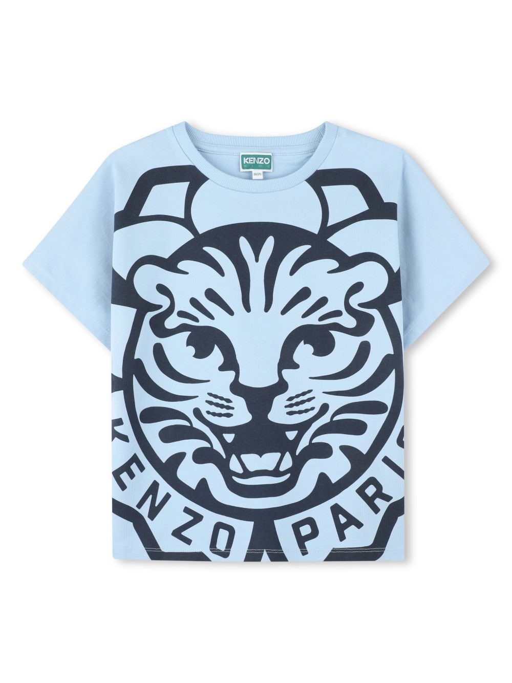 Kenzo Kids 老虎印花T恤 - 蓝色