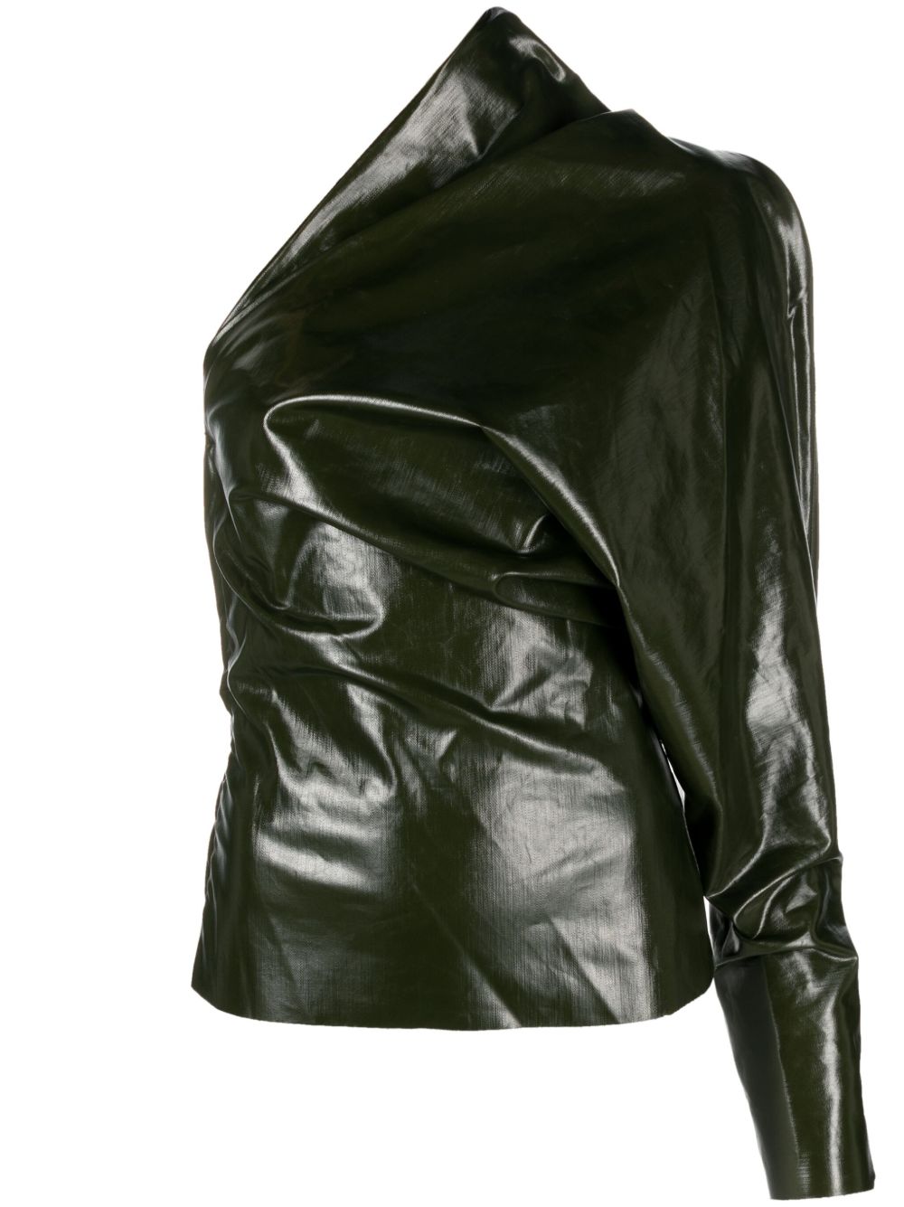 Rick Owens Luxor 单袖棉混纺上衣 - 绿色