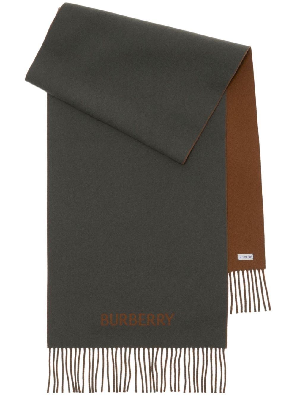 Burberry 双面羊绒围巾 - 灰色