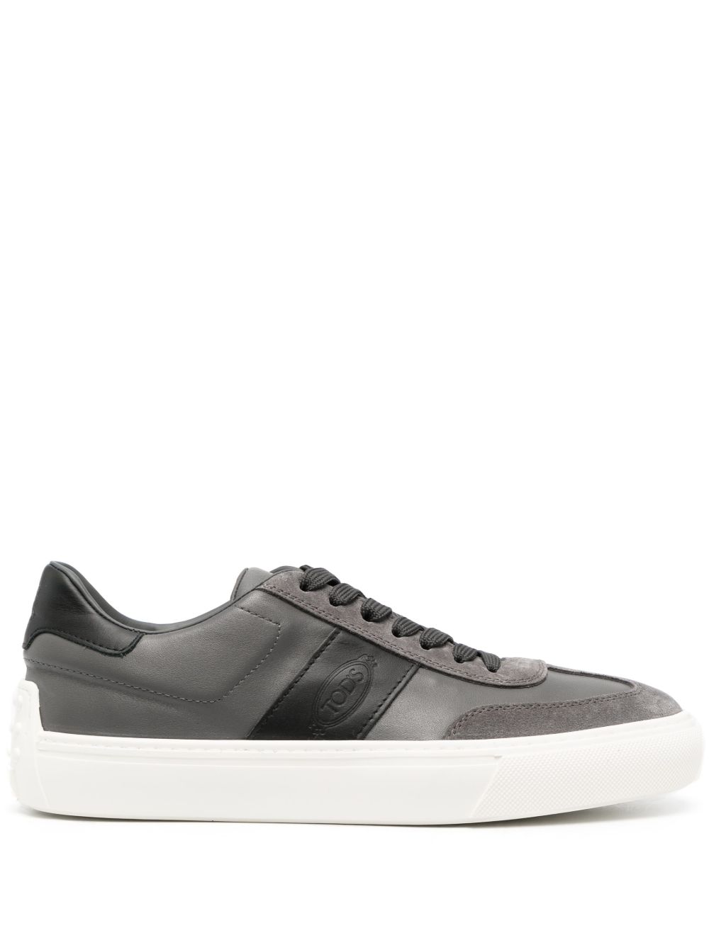 Tod's 拼接低帮运动鞋 - 灰色