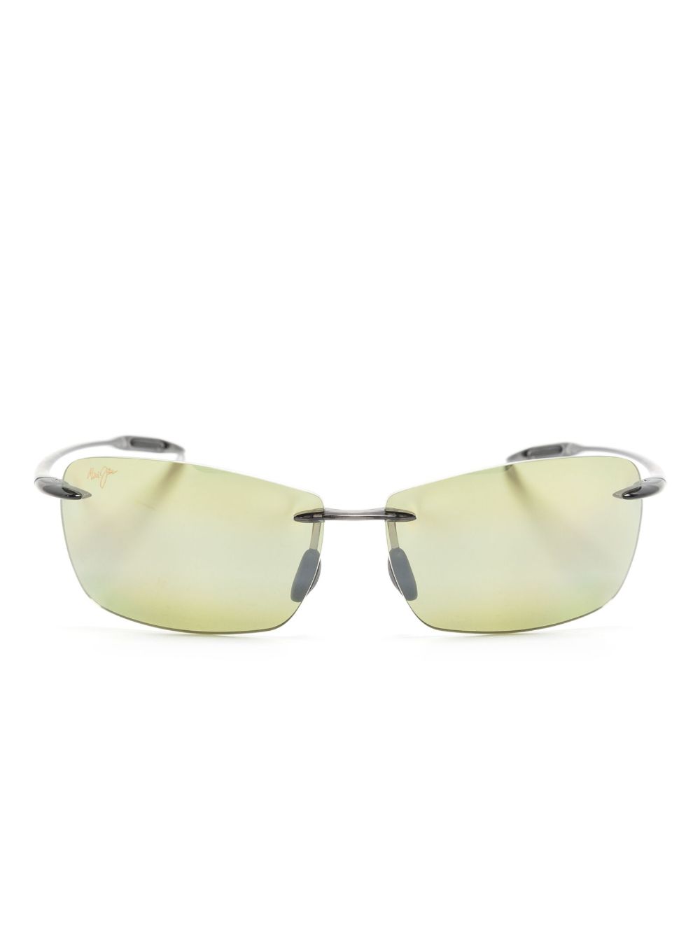 Maui Jim Light House 长方形框太阳眼镜 - 黑色