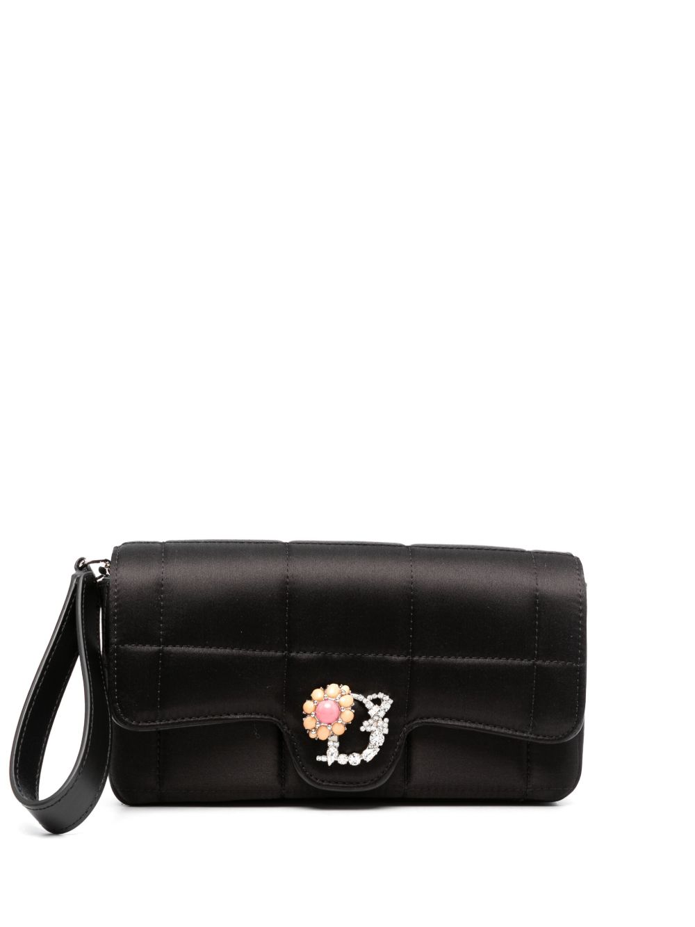 DSQUARED2 D2 Statement 绗缝手拿包 - 黑色
