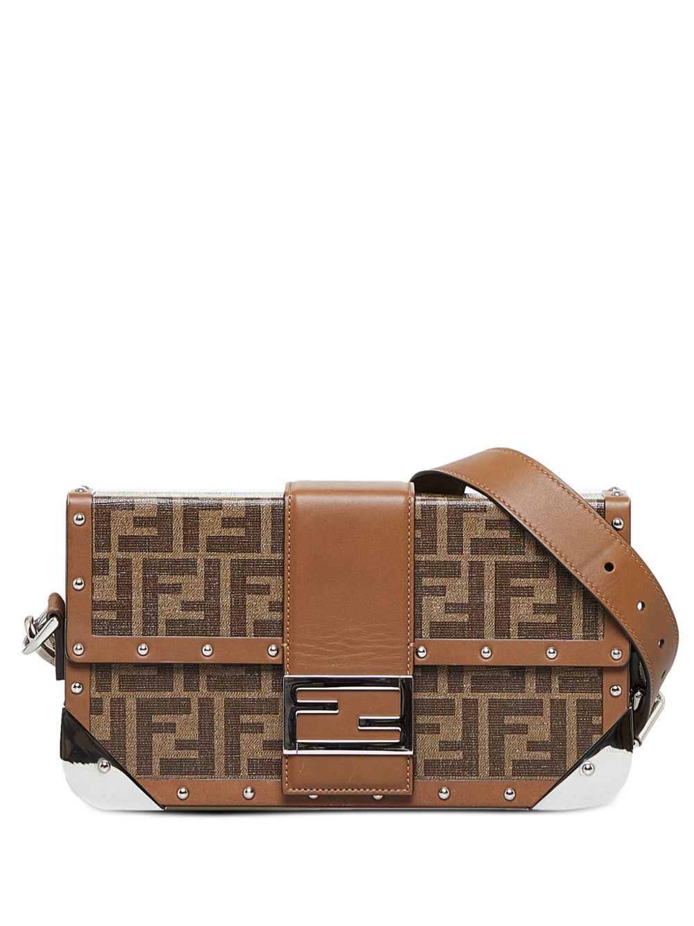 Fendi Pre-Owned Baguette Trunk 单肩包 - 褐色