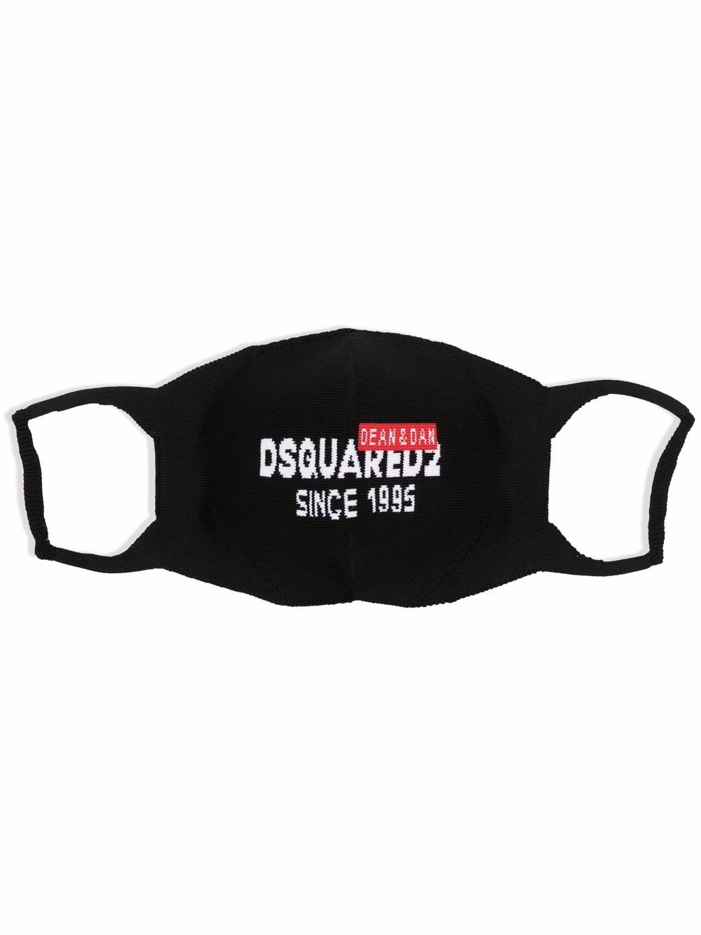 DSQUARED2 D2次方 嵌花针织logo口罩 - 黑色