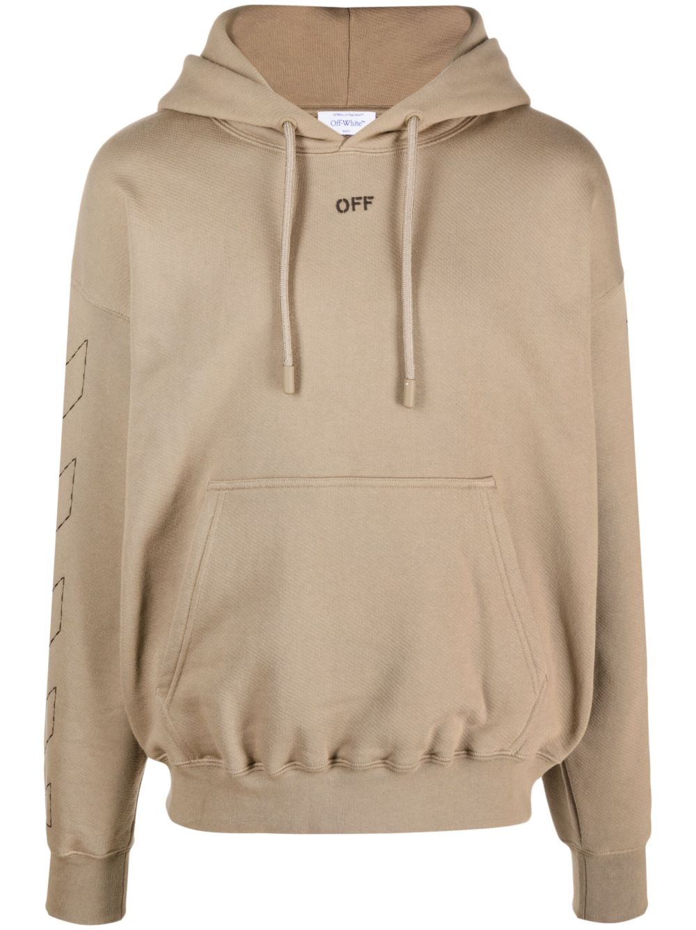 Off-White Off Stitch 棉连帽衫 - 中性色