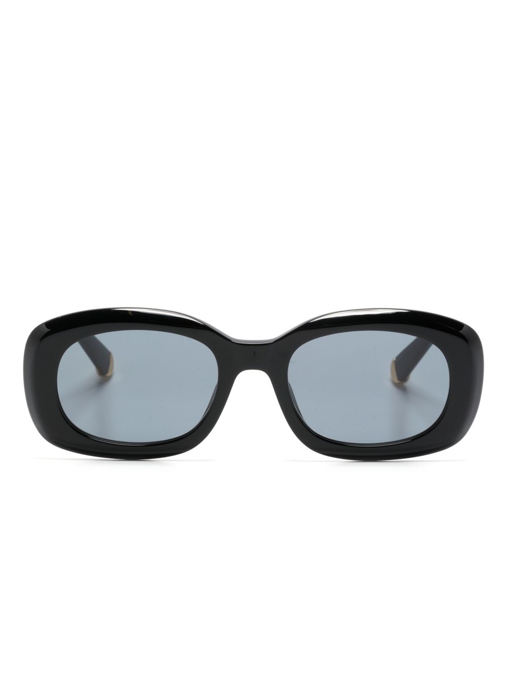 Stella McCartney Eyewear SC40080I 长方形镜框太阳眼镜 - 黑色