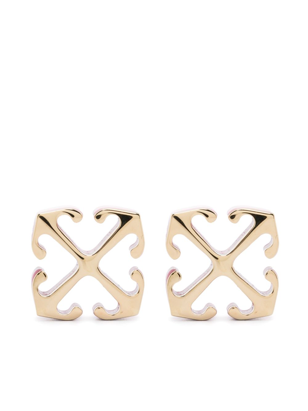 Off-White Arrow 耳环 - 金色