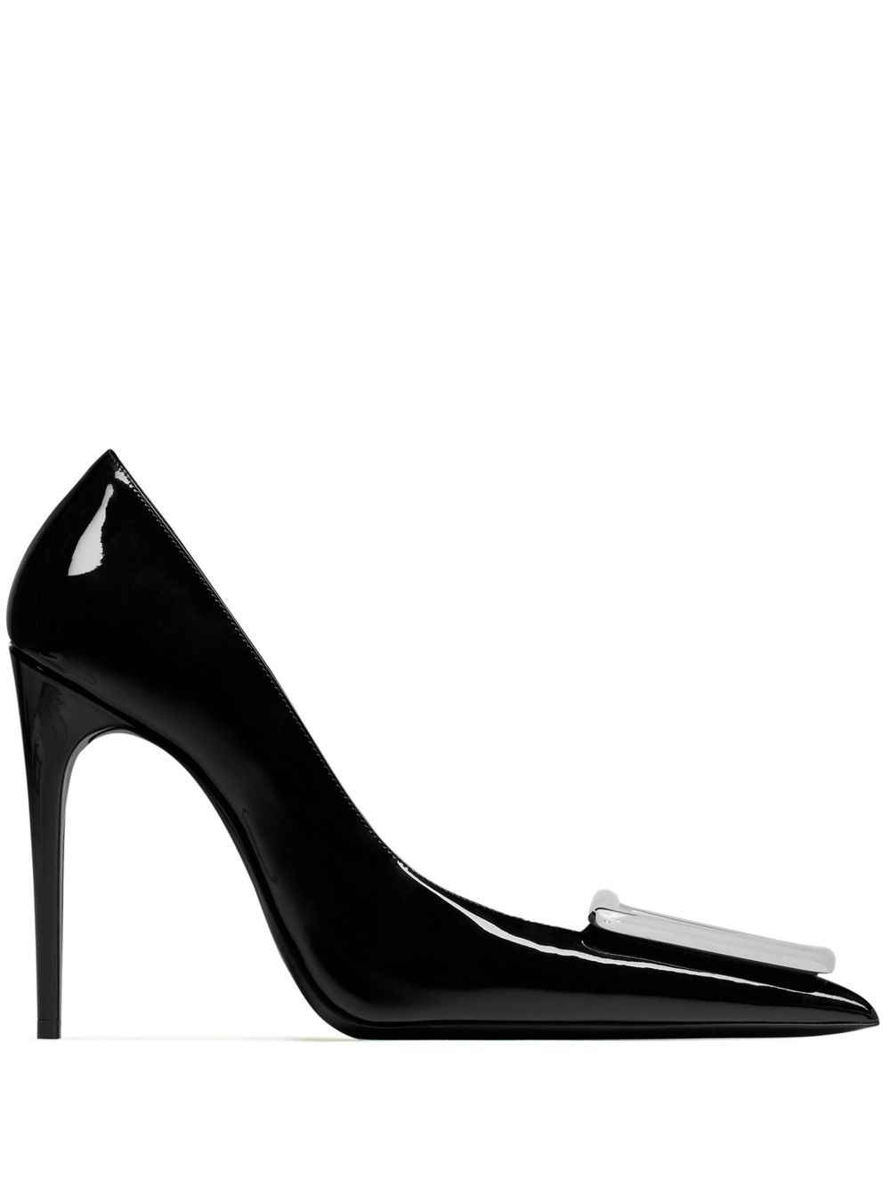 Saint Laurent Avenue 皮质高跟鞋 - 黑色