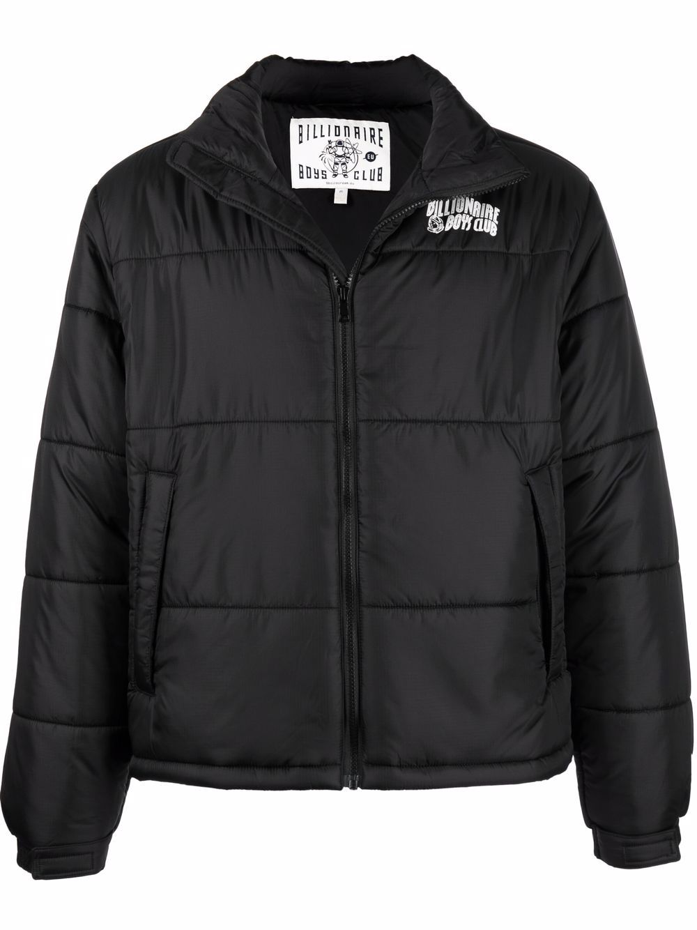Billionaire Boys Club logo印花填充夹克 - 黑色