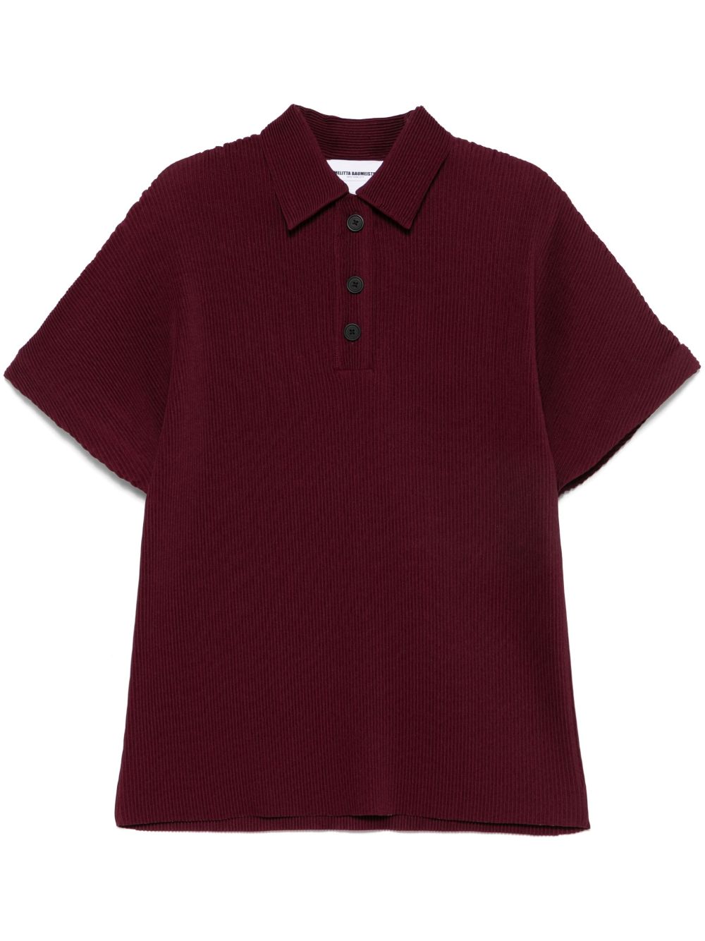 Melitta Baumeister Ripple polo衫 - 红色