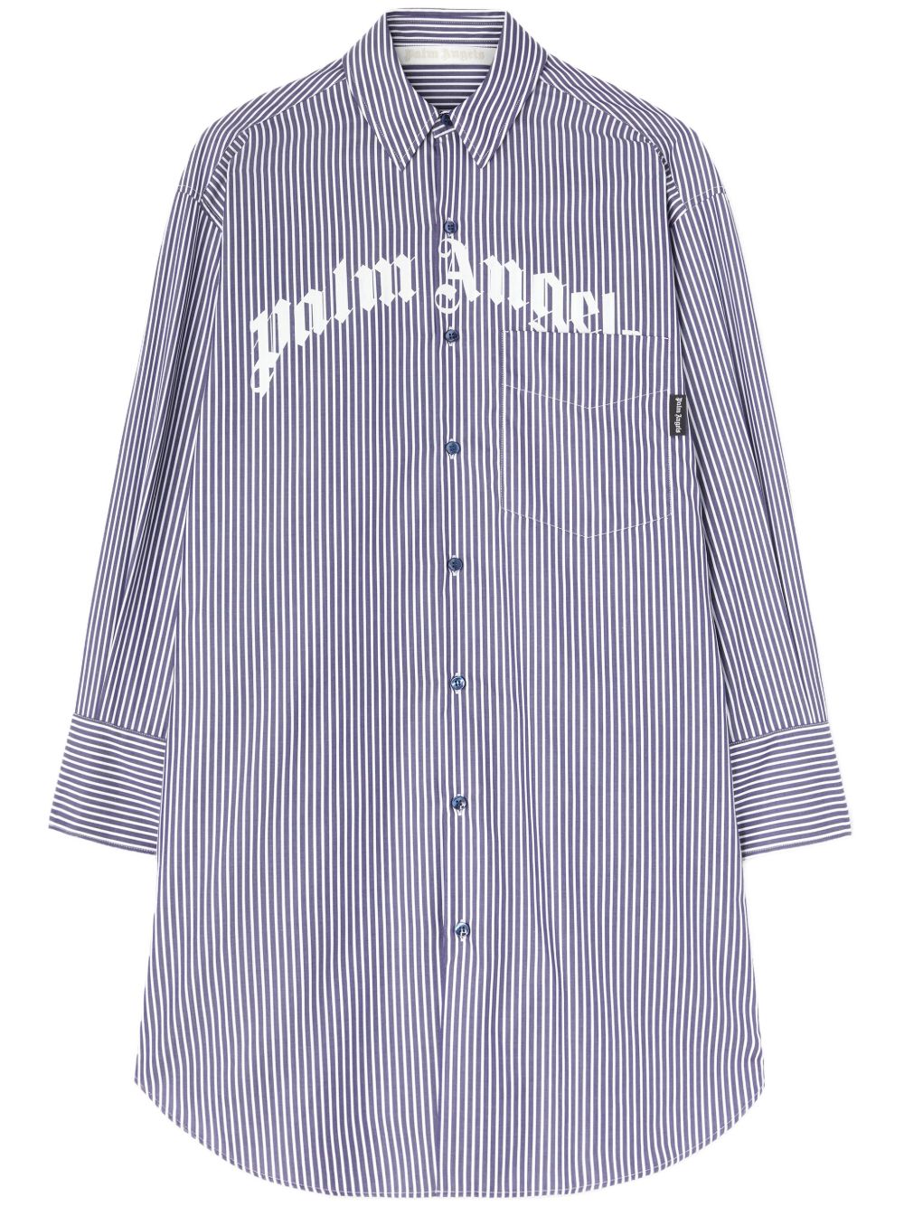 Palm Angels striped midi dress - 蓝色
