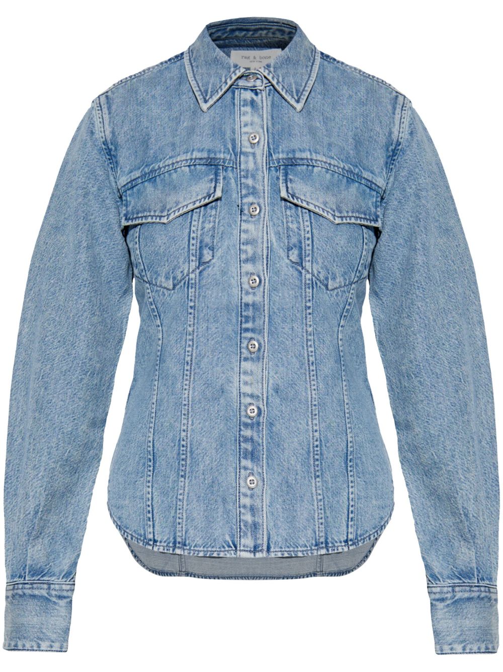 rag & bone Annie 牛仔衬衫 - 蓝色