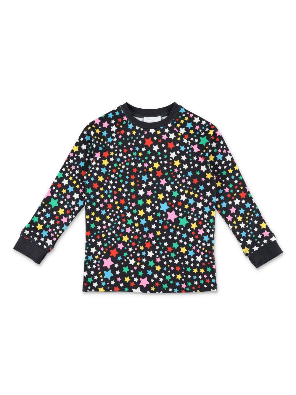 Stella McCartney Kids 星星图案长袖T恤 - 黑色