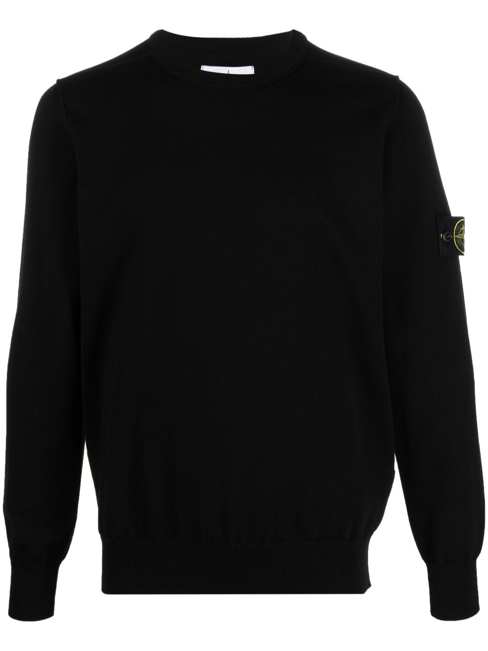 Stone Island 罗盘徽章棉毛衣 - 黑色