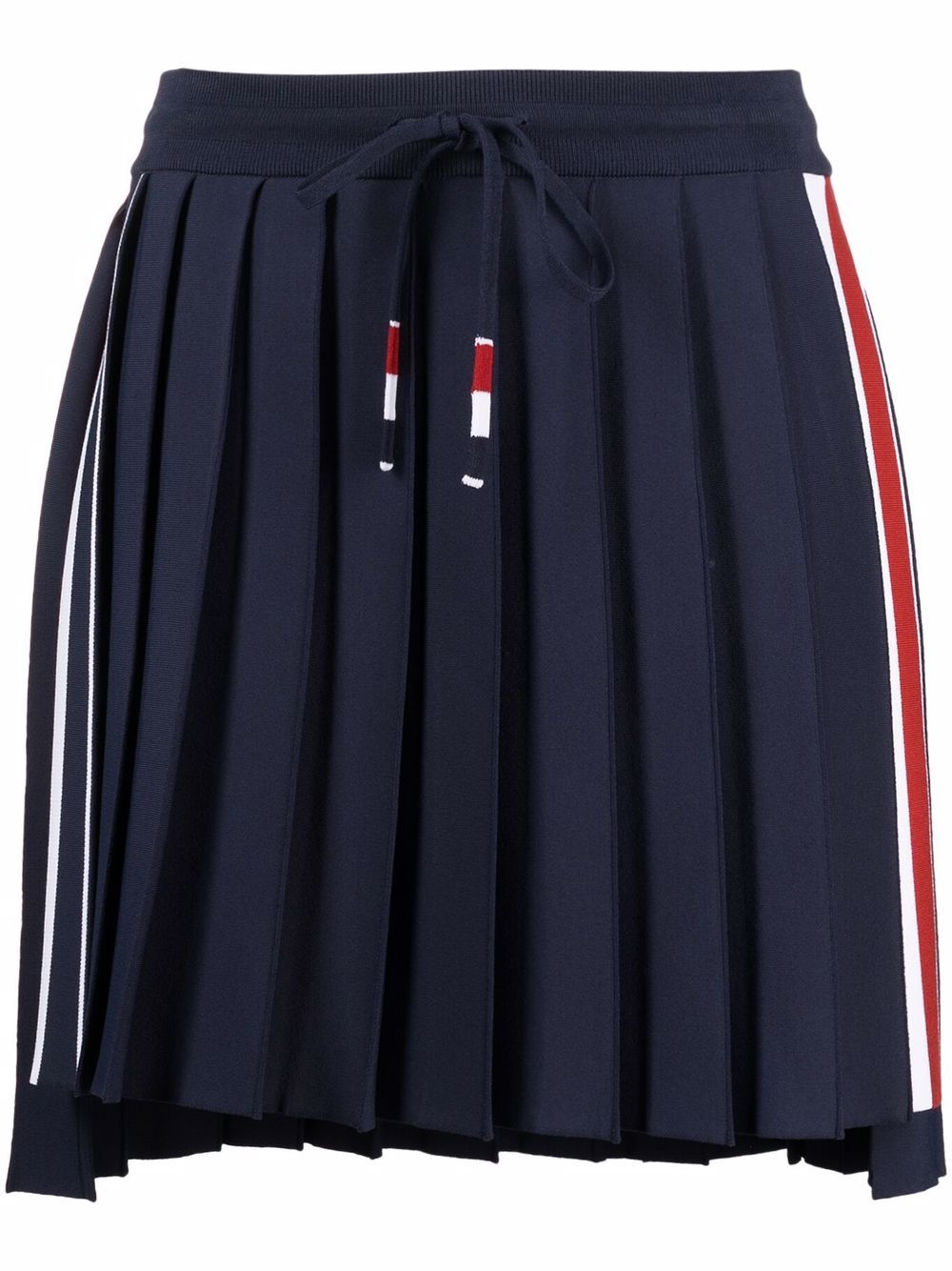 Thom Browne RWB 褶饰迷你半身裙 - 蓝色