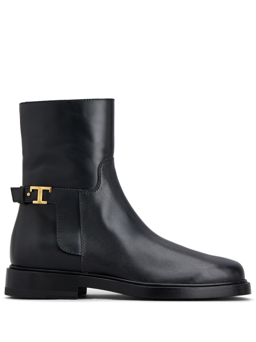 Tod's T Timeless 皮质及踝靴 - 黑色
