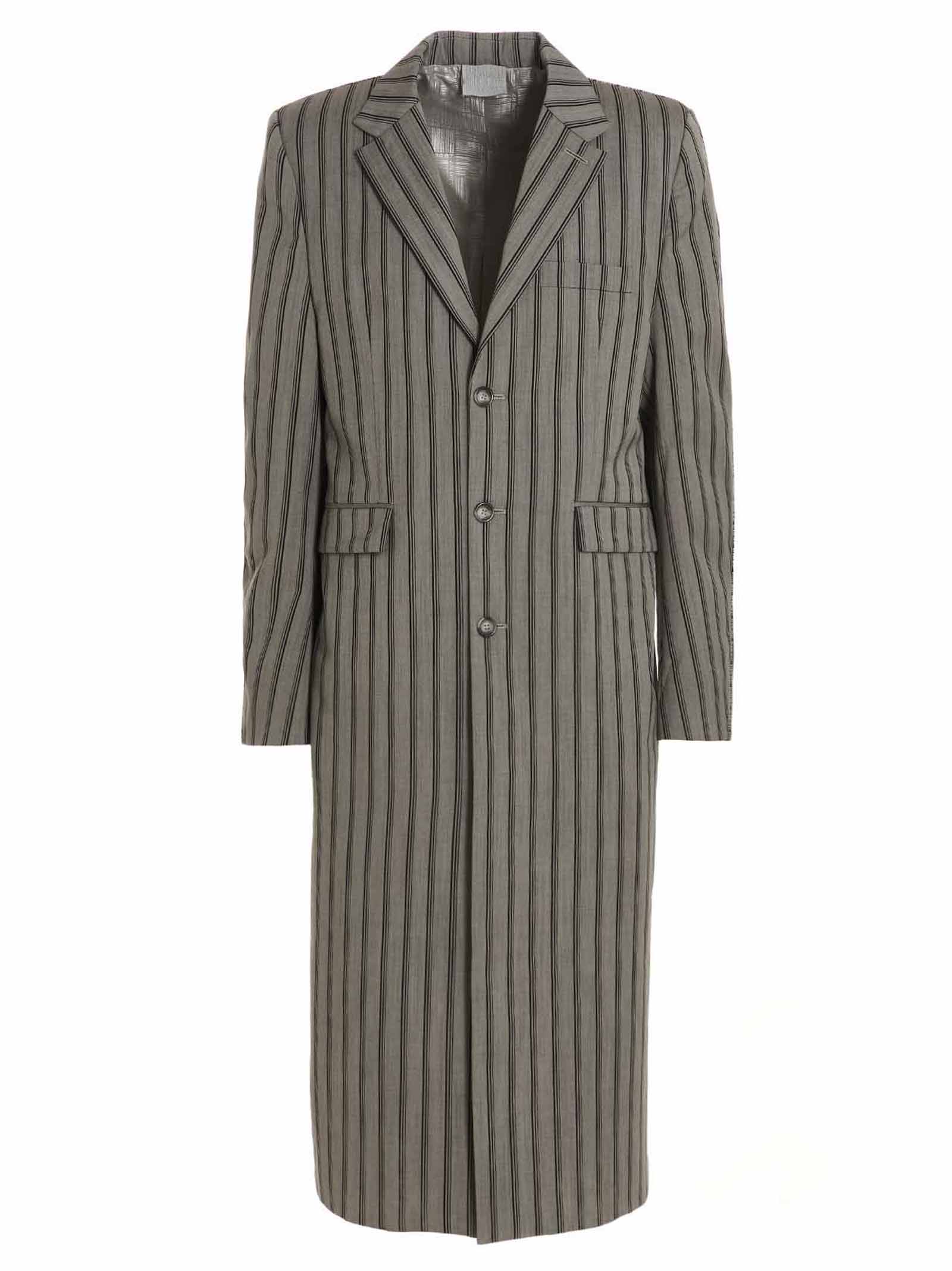 VTMNTS Striped Long Coat