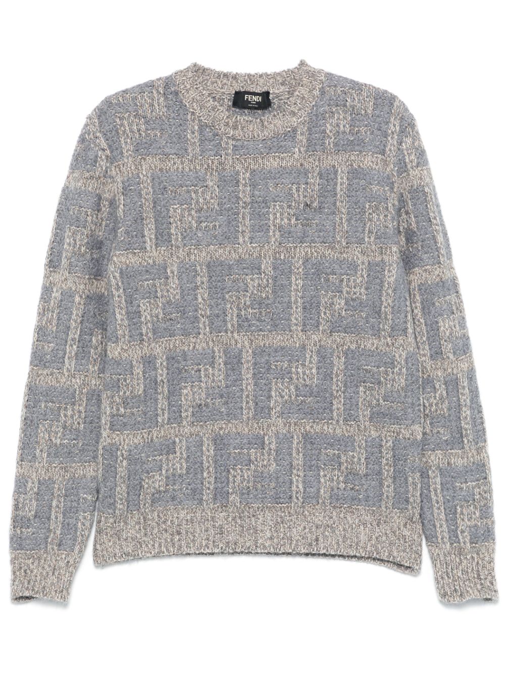 FENDI FF-pattern sweater - 灰色