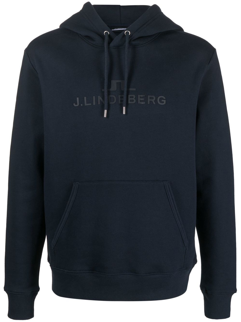 J.Lindeberg Alpha logo印花连帽衫 - 蓝色