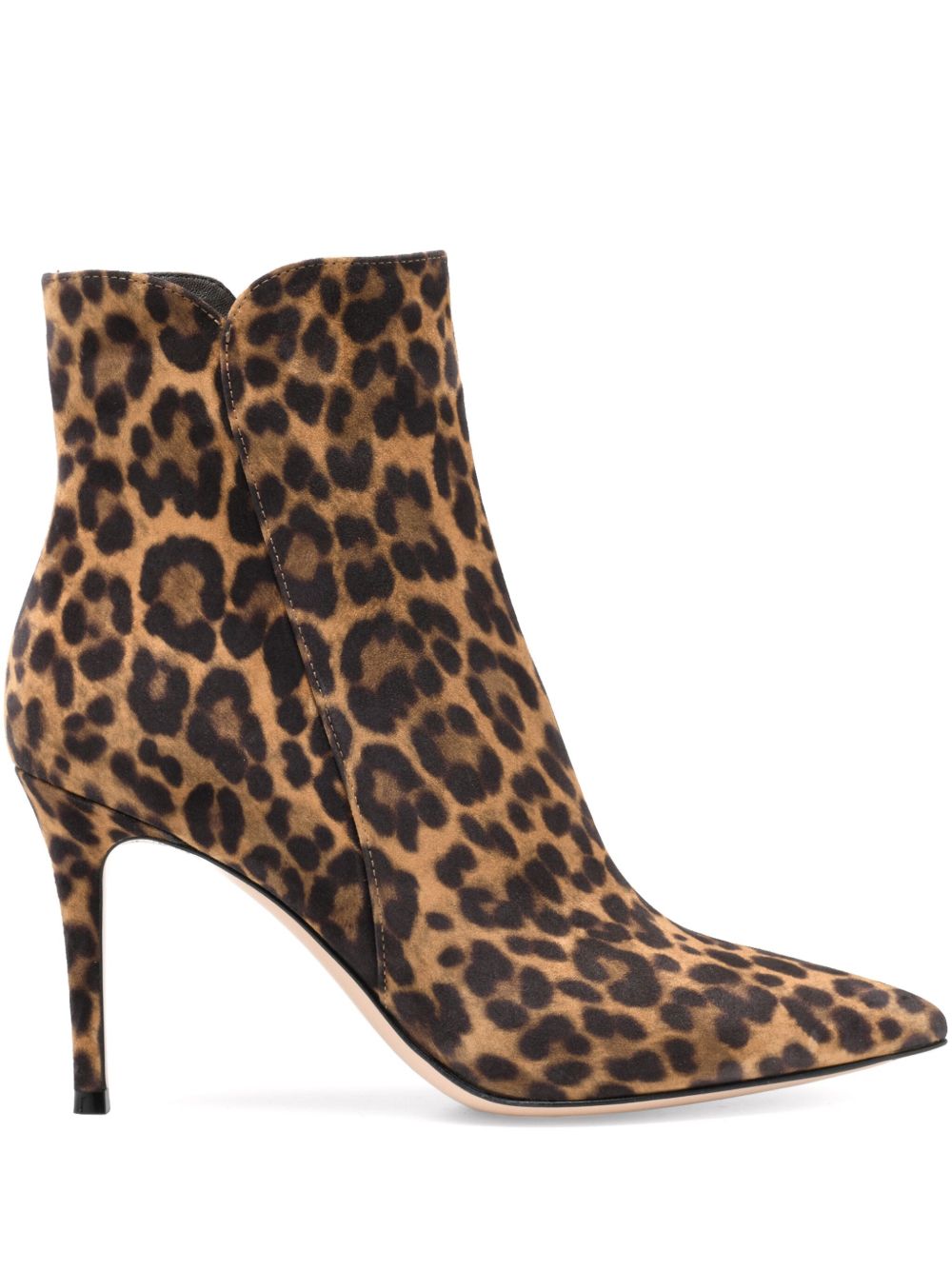 Gianvito Rossi Levy 靴子（8.5厘米） - 褐色