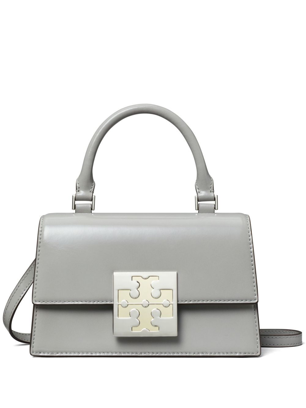 Tory Burch Bon Bon Spazzolato 迷你手提包 - 灰色