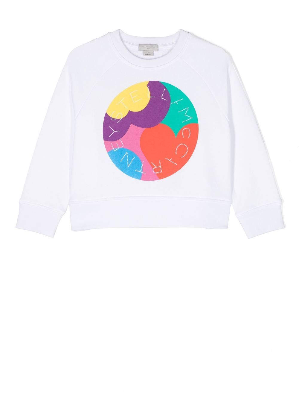 Stella McCartney Kids 圆领卫衣 - 白色