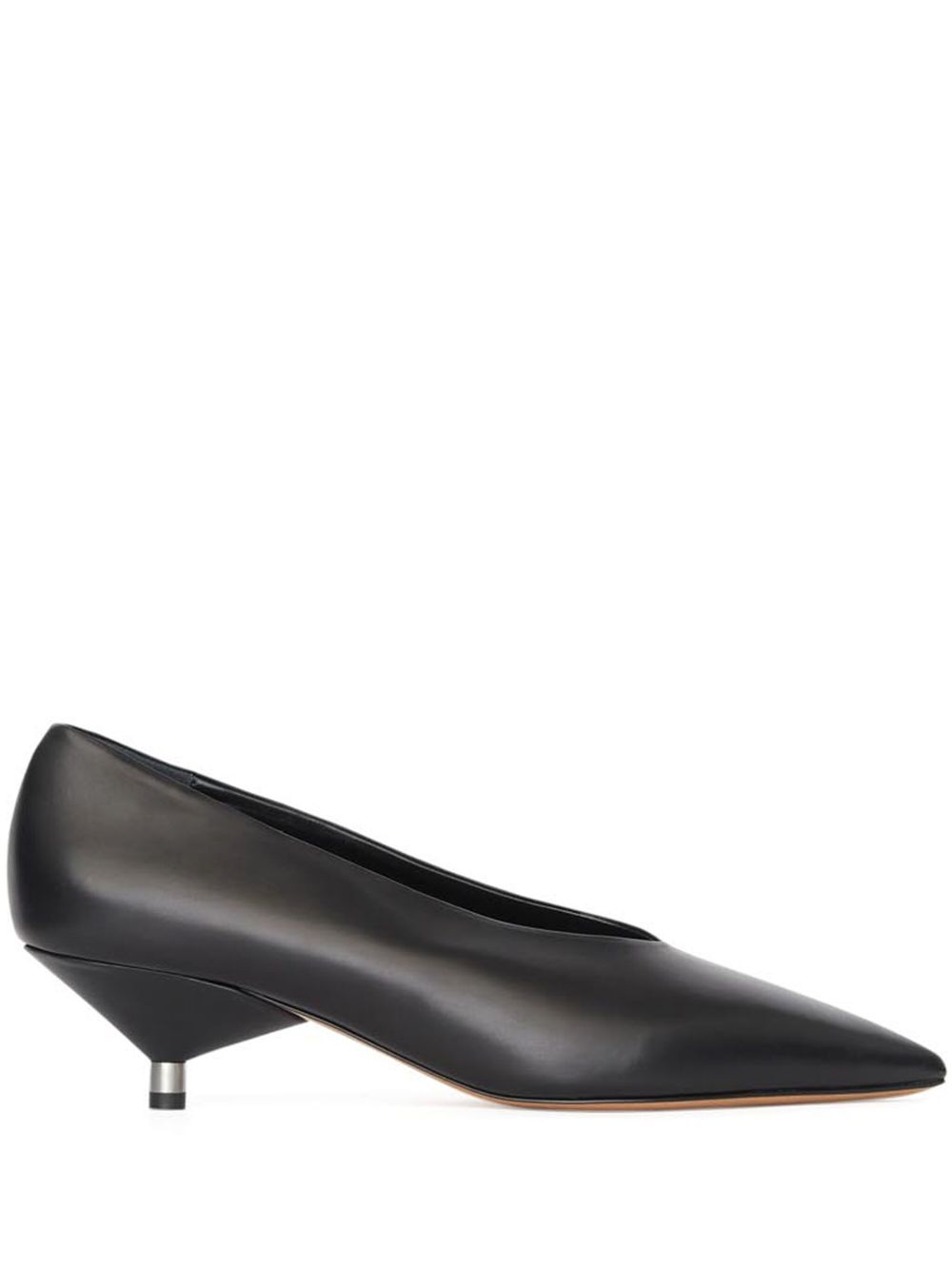 ISABEL MARANT Ebisa 皮质低跟鞋（4.5厘米） - 黑色