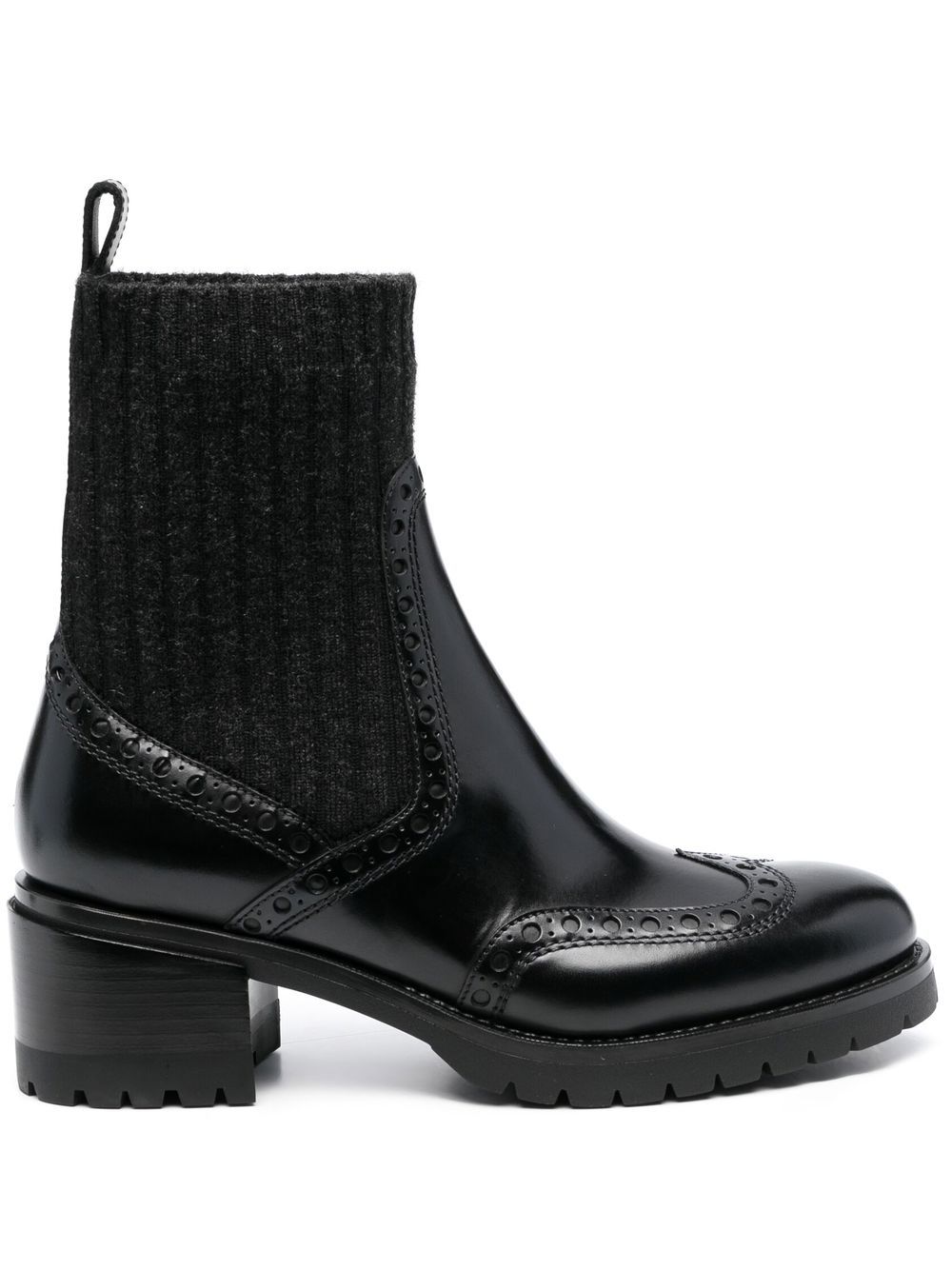 Santoni 及踝袜靴 - 黑色