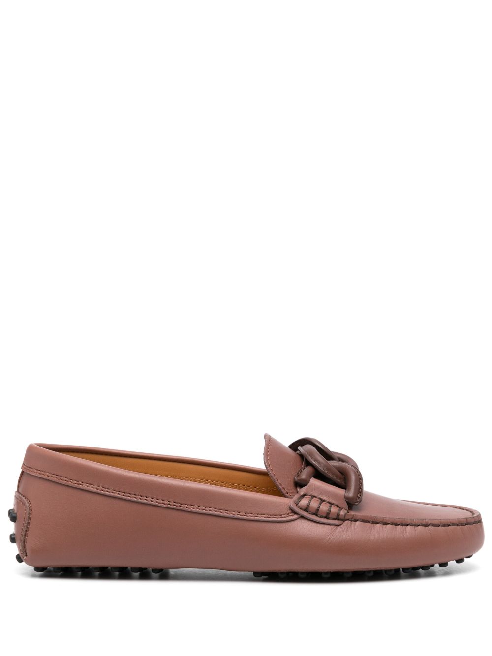 Tod's Kate Gommino Bubble 皮质乐福鞋 - 褐色