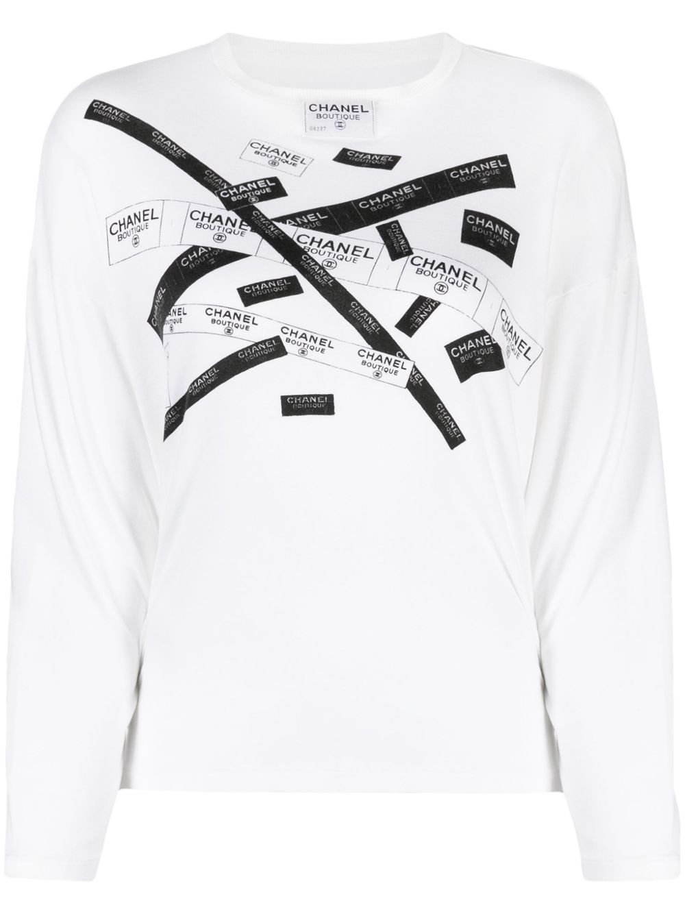 CHANEL Pre-Owned logo印花棉T恤 （2016年典藏款） - 白色