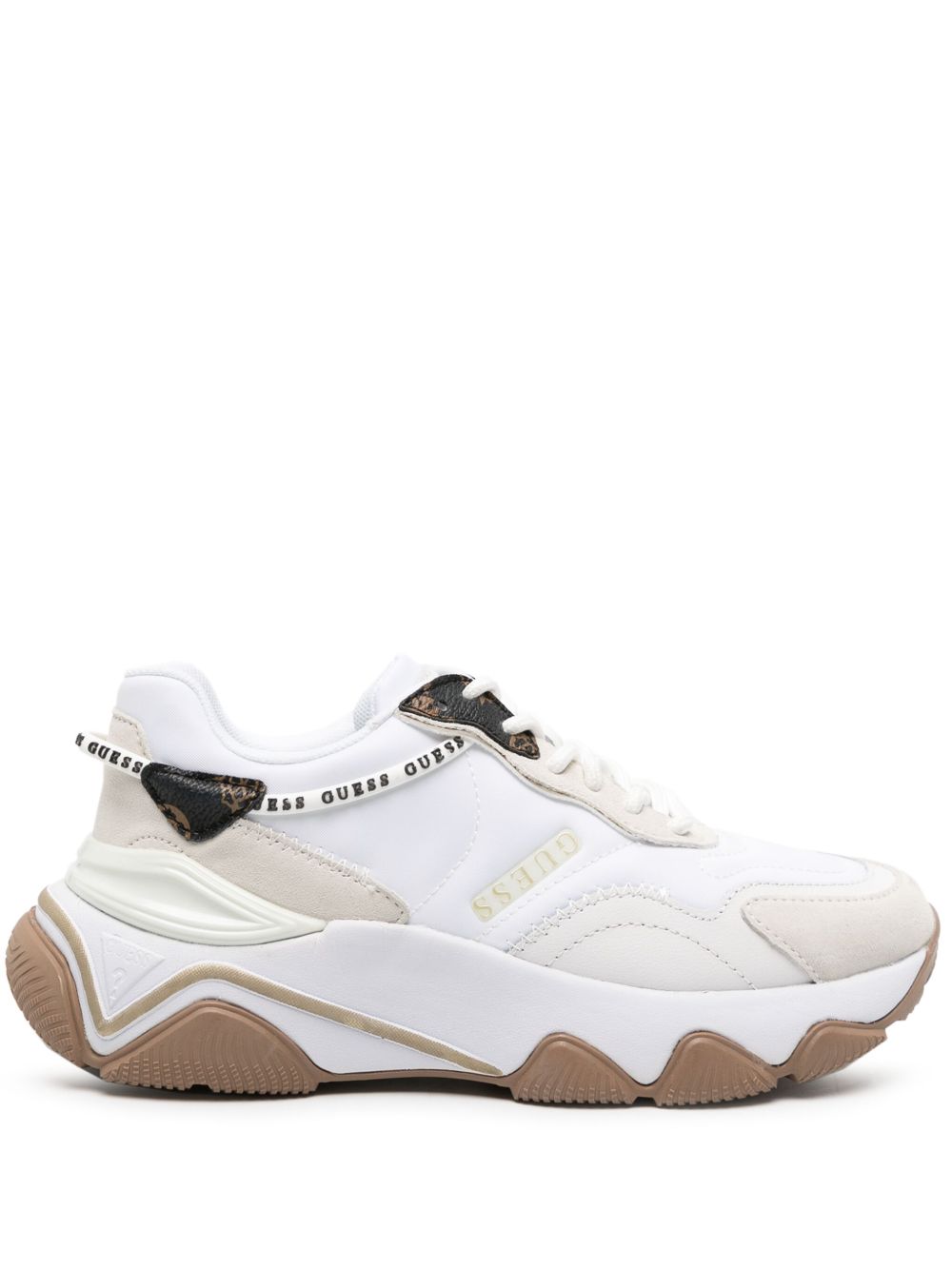GUESS USA Micola Active 厚底运动鞋 - 白色