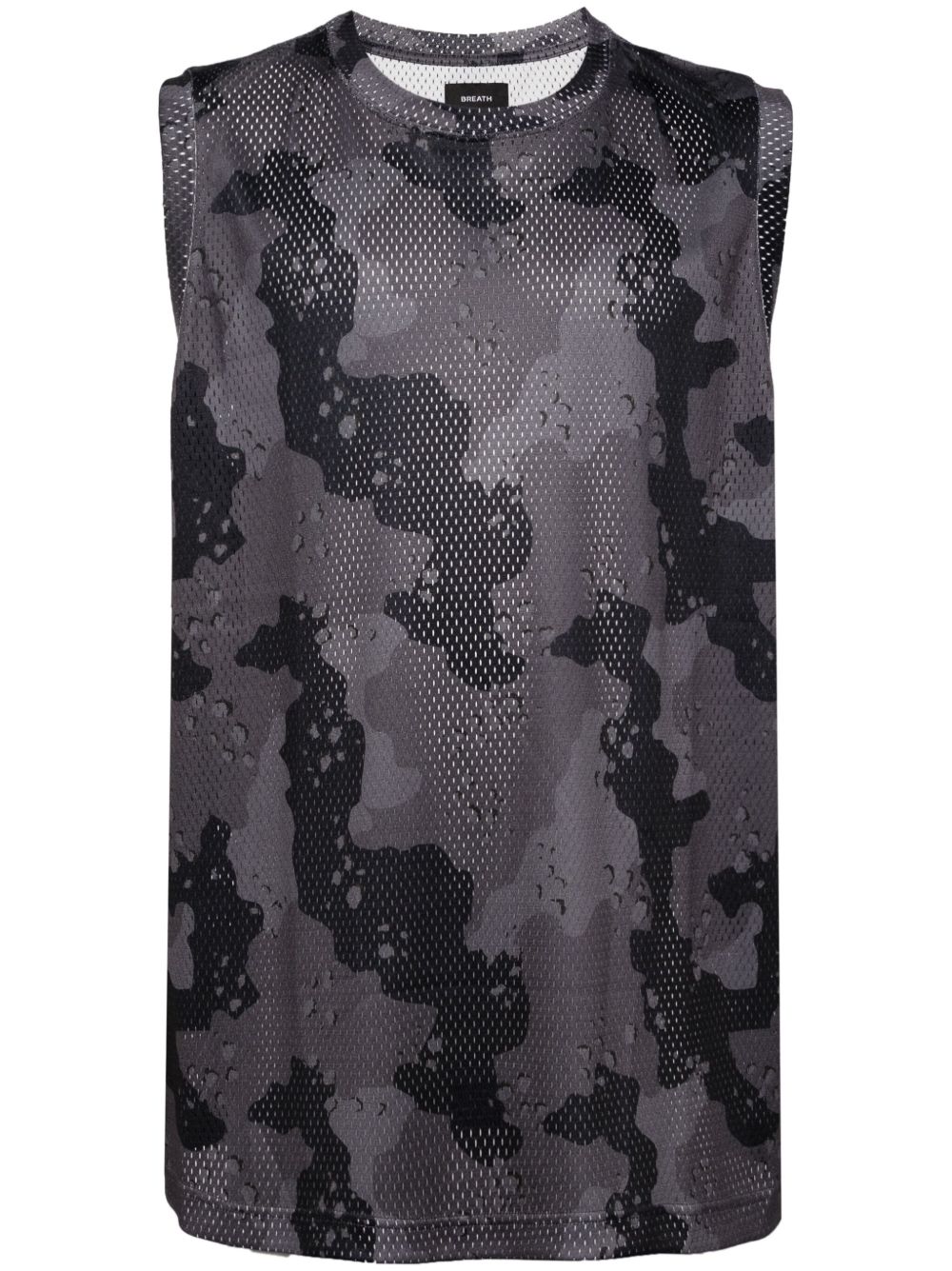 BREATH Camo 网纱坦克背心 - 黑色