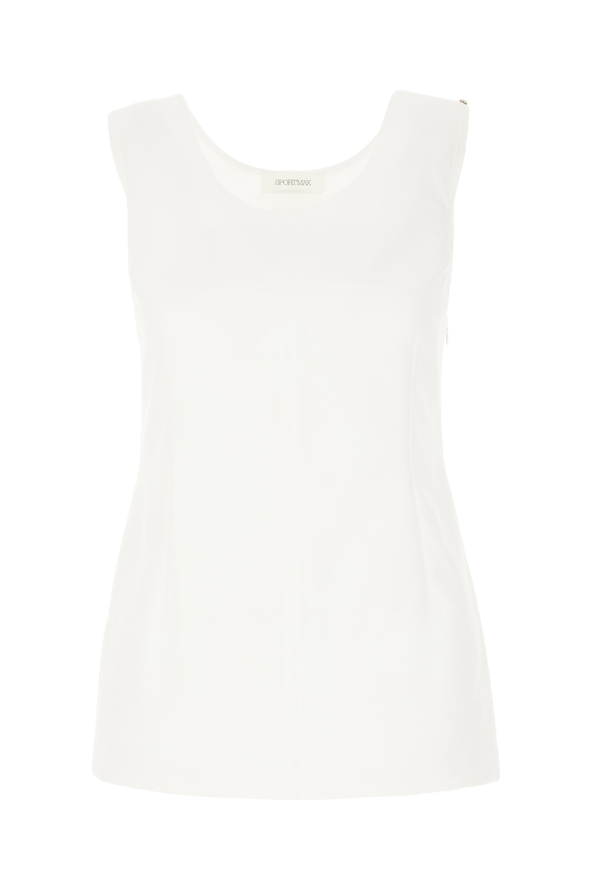 SportMax White Polyester Padded Fico Top