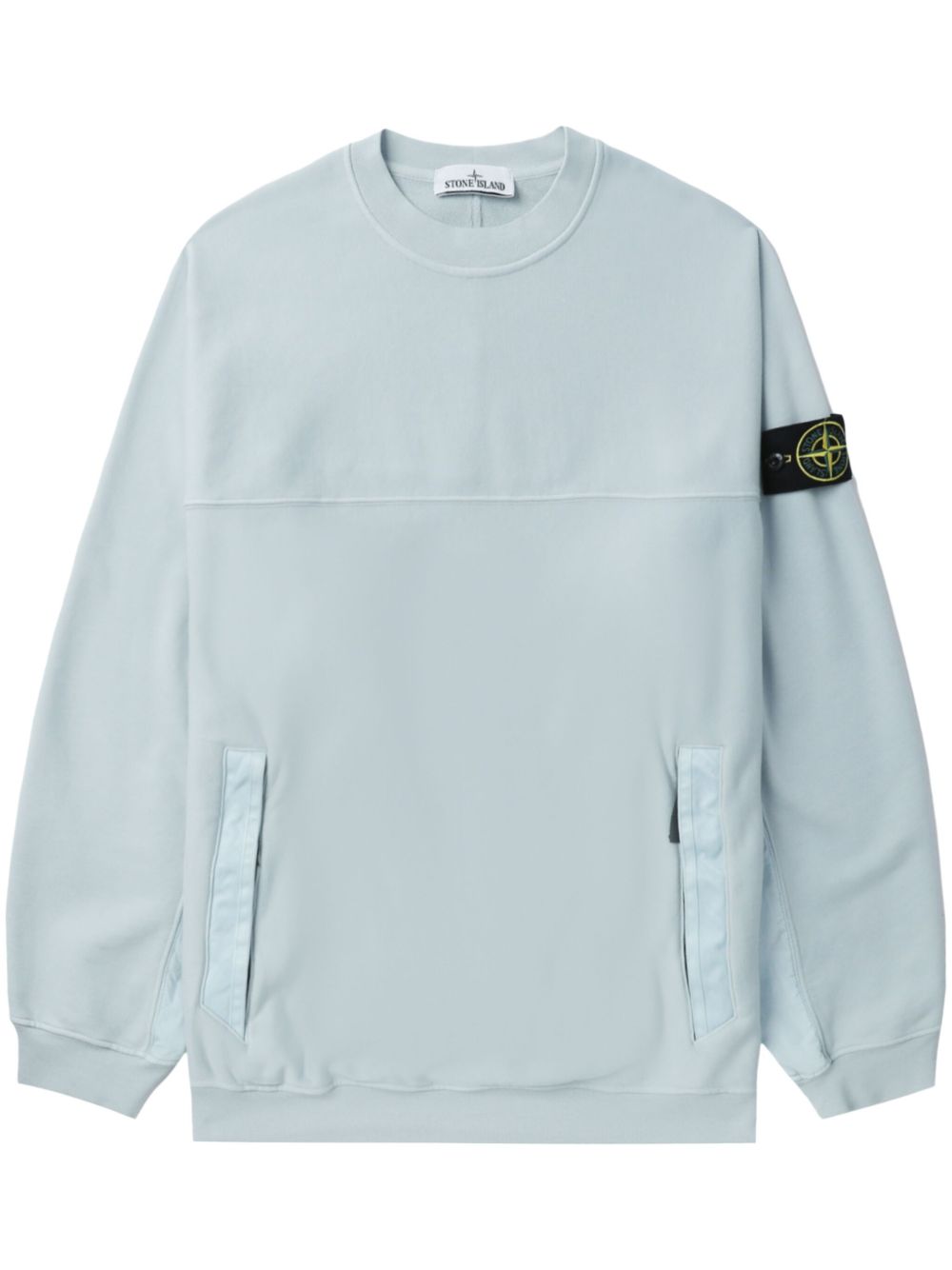 Stone Island 罗盘徽章棉卫衣 - 蓝色