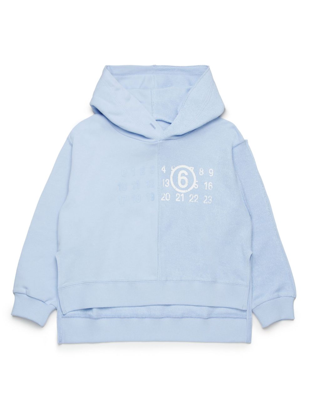 MM6 Maison Margiela Kids Numbers 连帽衫 - 蓝色