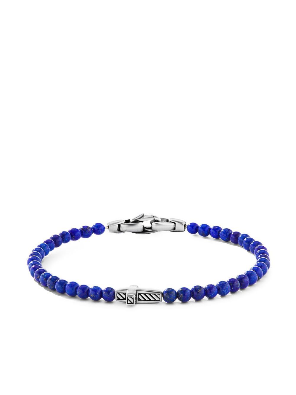 David Yurman 4毫米十字架串珠手链 - 蓝色