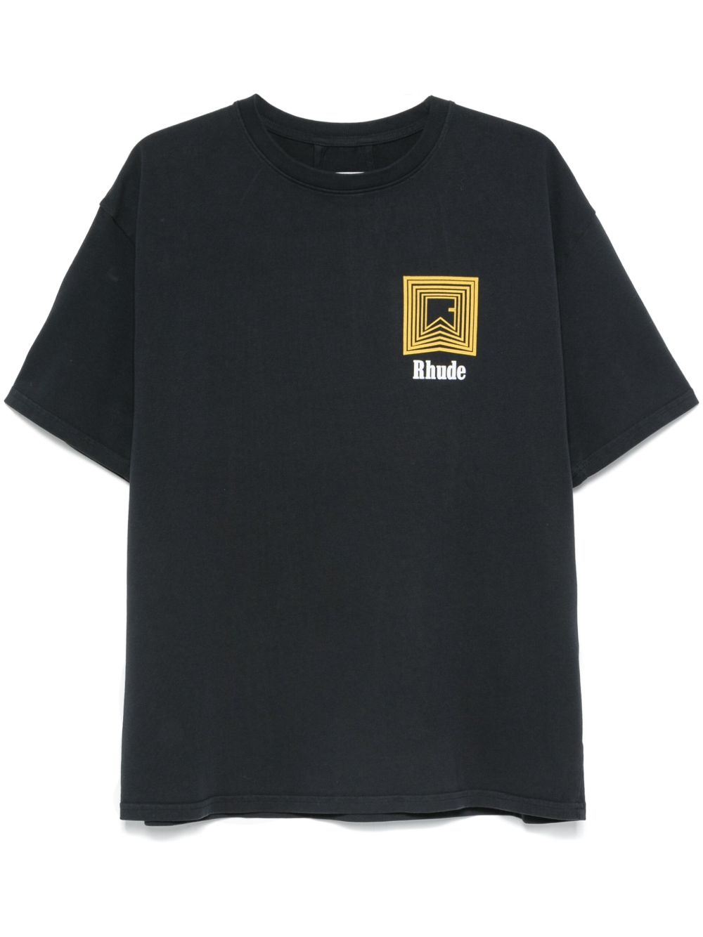 RHUDE logo印花T恤 - 蓝色