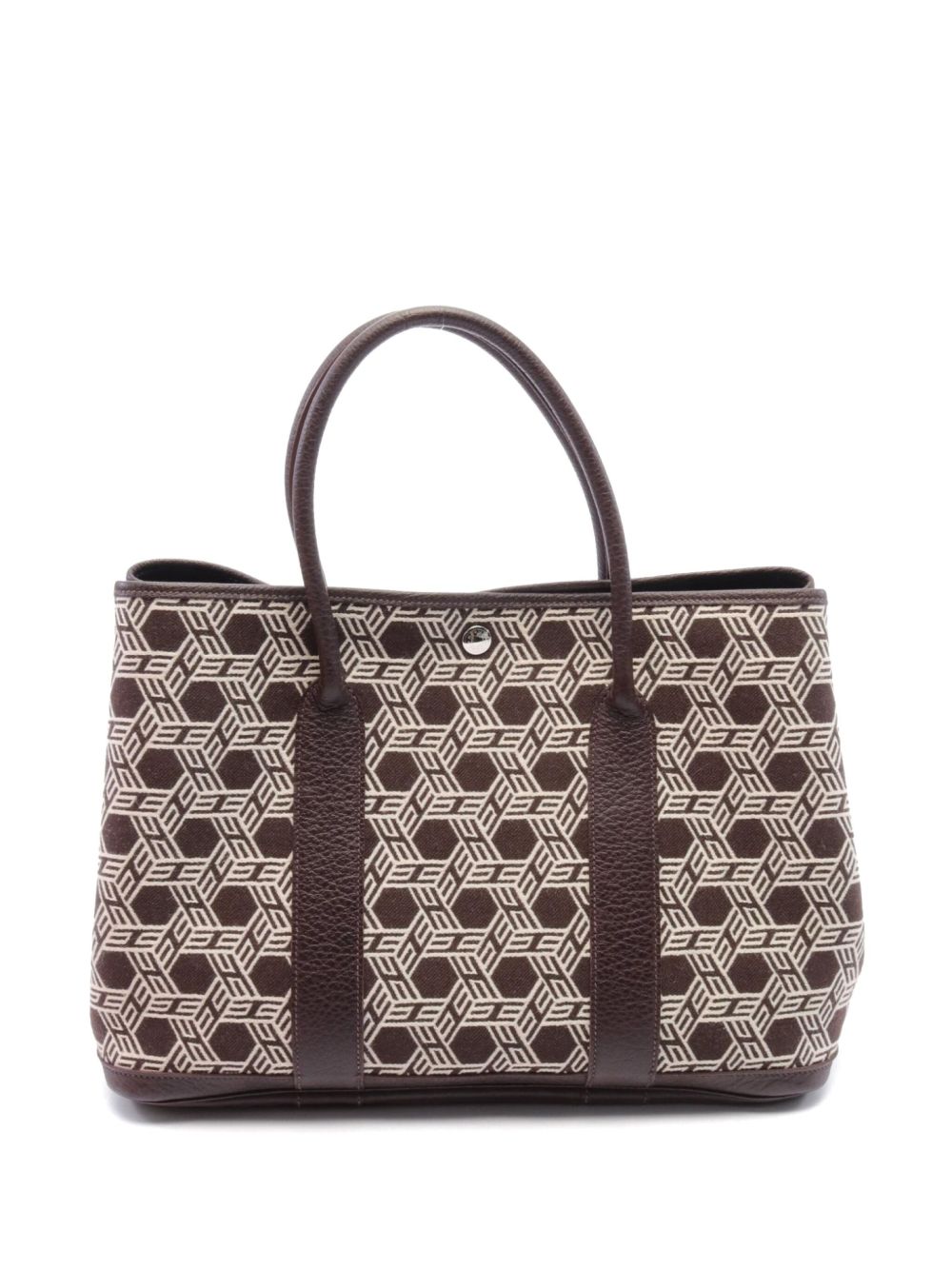 Hermès Pre-Owned Garden Party PM 手提包（2007年典藏款） - 褐色