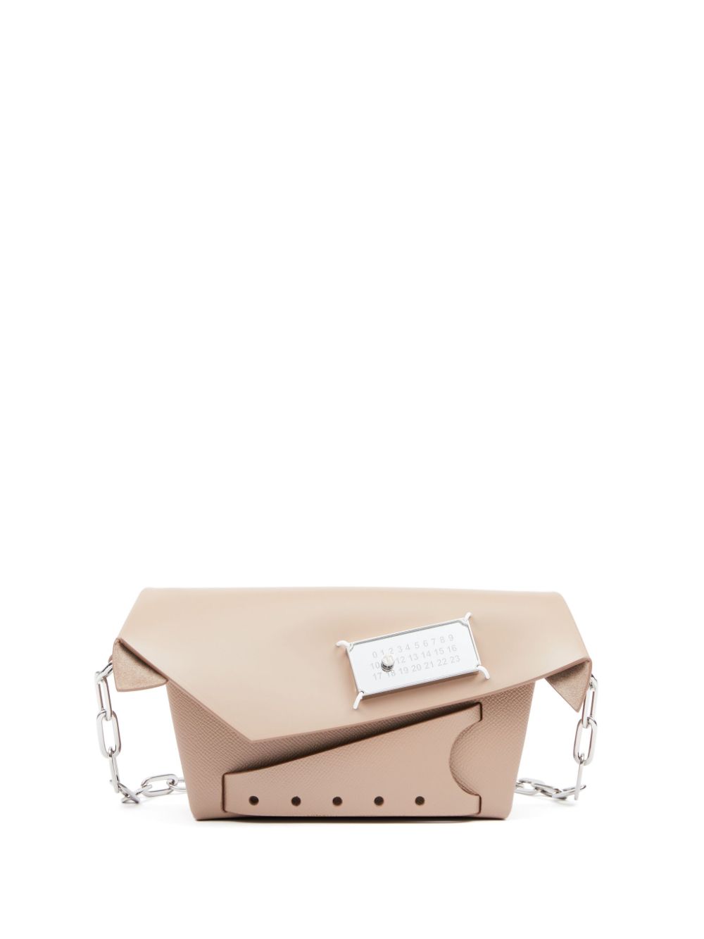 Maison Margiela Snatched Classique 皮质邮差包 - 中性色