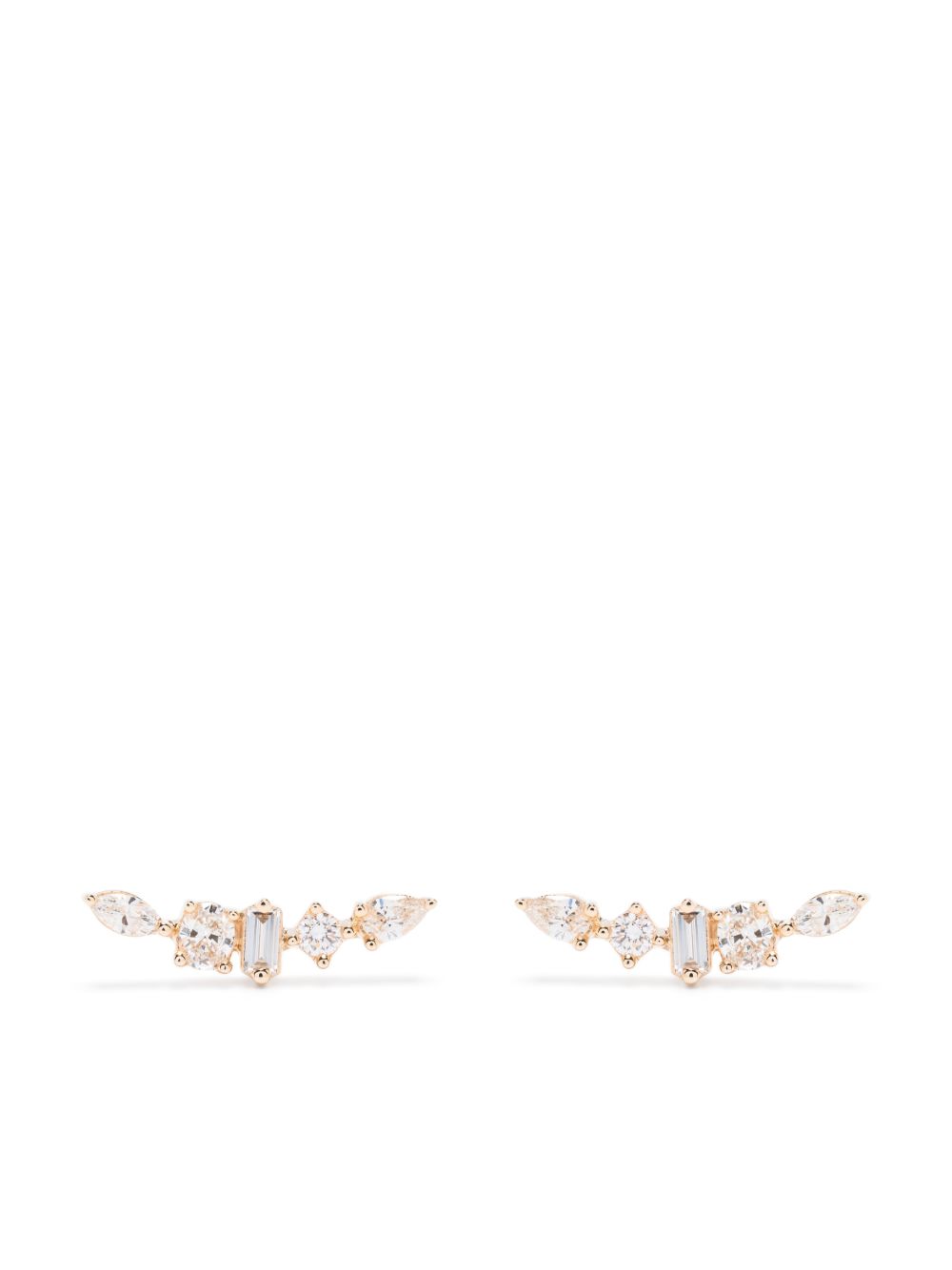 Dana Rebecca Designs 14K黄金 Alexa Jordyn 钻石耳环 - 金色