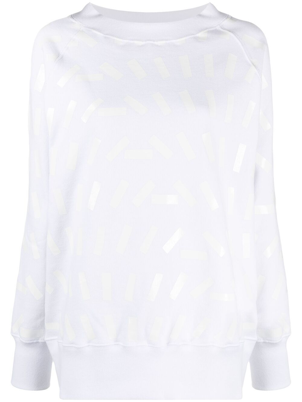 Maison Margiela 马丁·马吉拉时装屋 胶带印花卫衣 - 白色