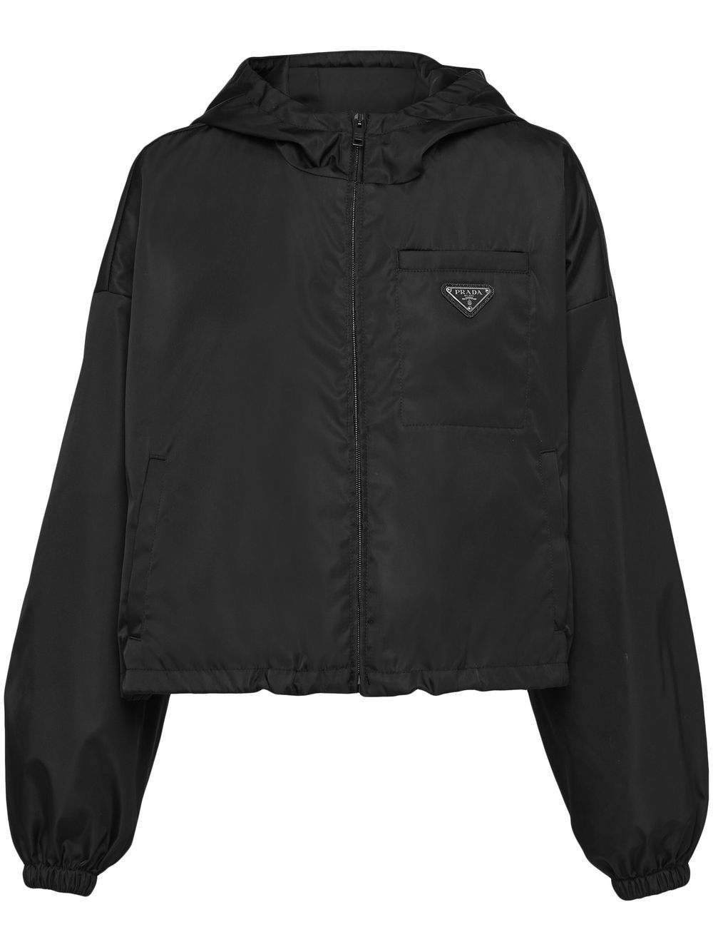 Prada Re-Nylon 短款夹克 - 黑色