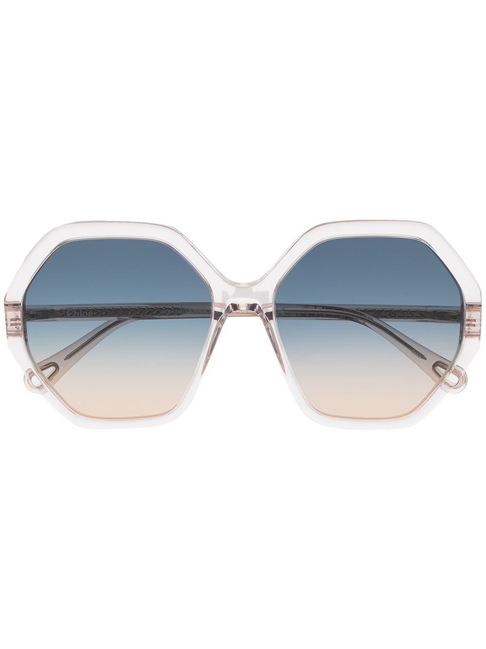 Chloé Eyewear Esther 八角形框太阳眼镜 - 中性色