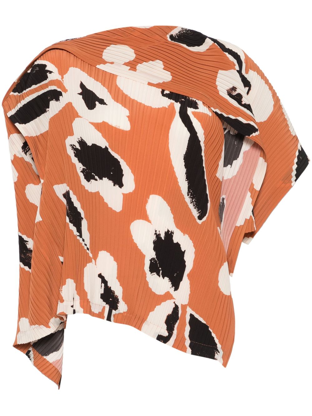 Issey Miyake Vigor Pleats 罩衫 - 褐色