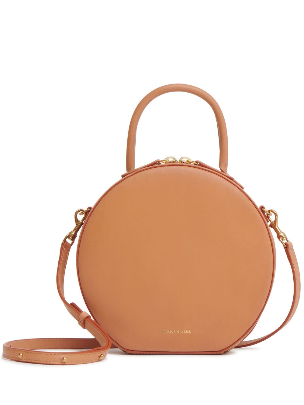 Mansur Gavriel Circle 皮质手提包 - 褐色