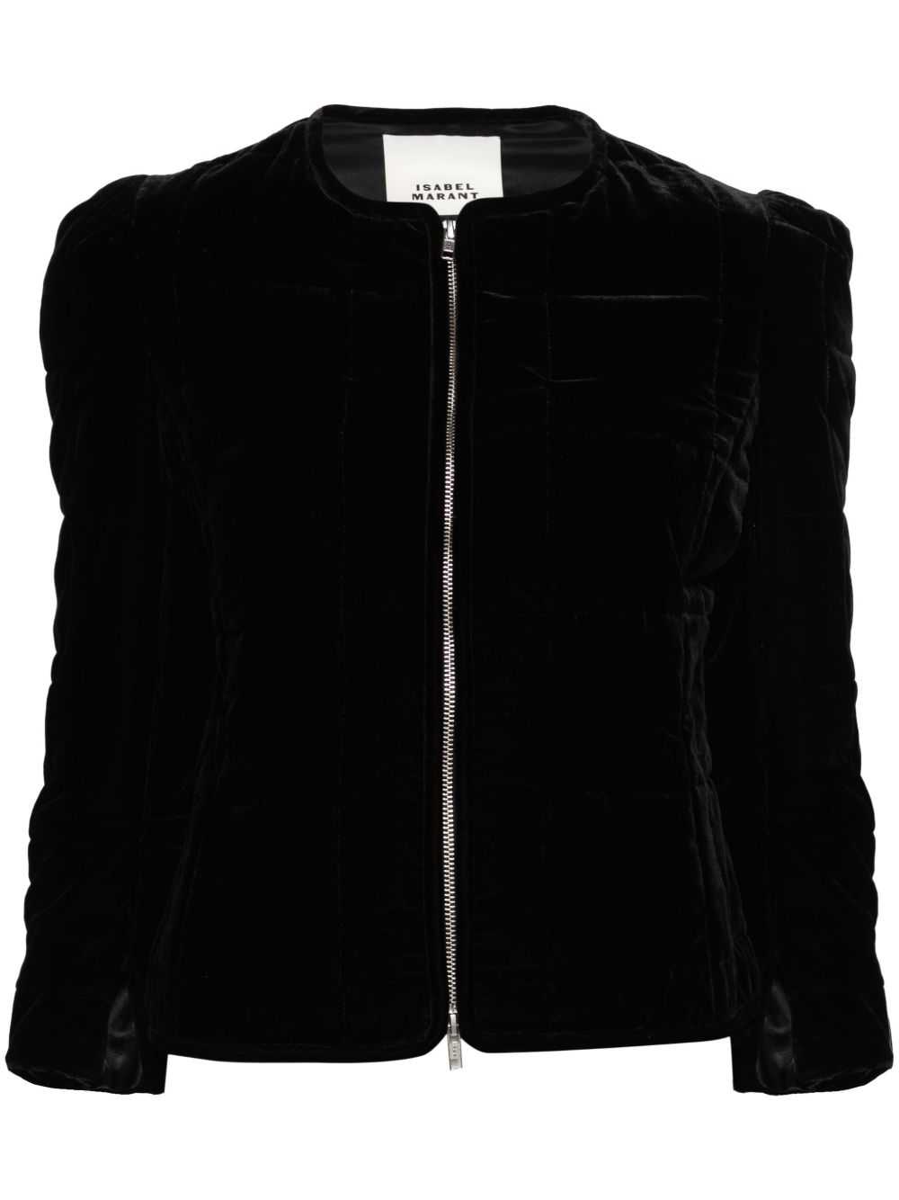 ISABEL MARANT Djanet 绗缝丝绒夹克 - 黑色
